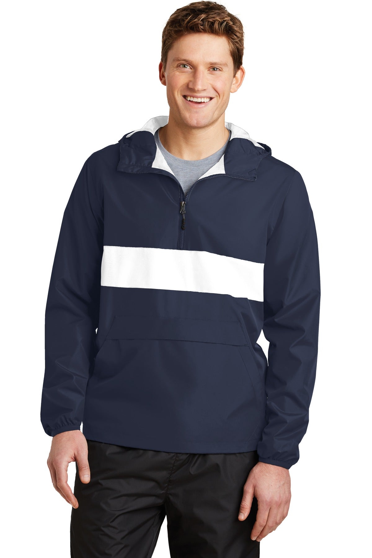 Sport-Tek ® Zipped Pocket Anorak. JST65